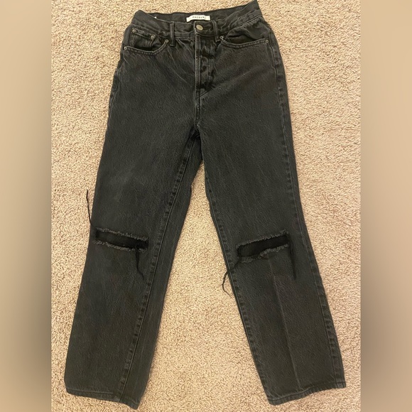 PacSun Denim - Pacsun Mom Jeans- Black Ripped- Size 24